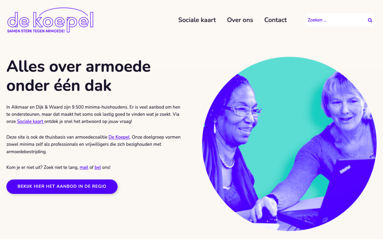 Vernieuwde website voor De Koepel